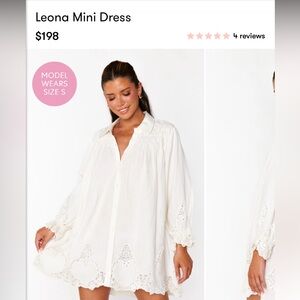Show me your mumu Leona mini dress NWOT M